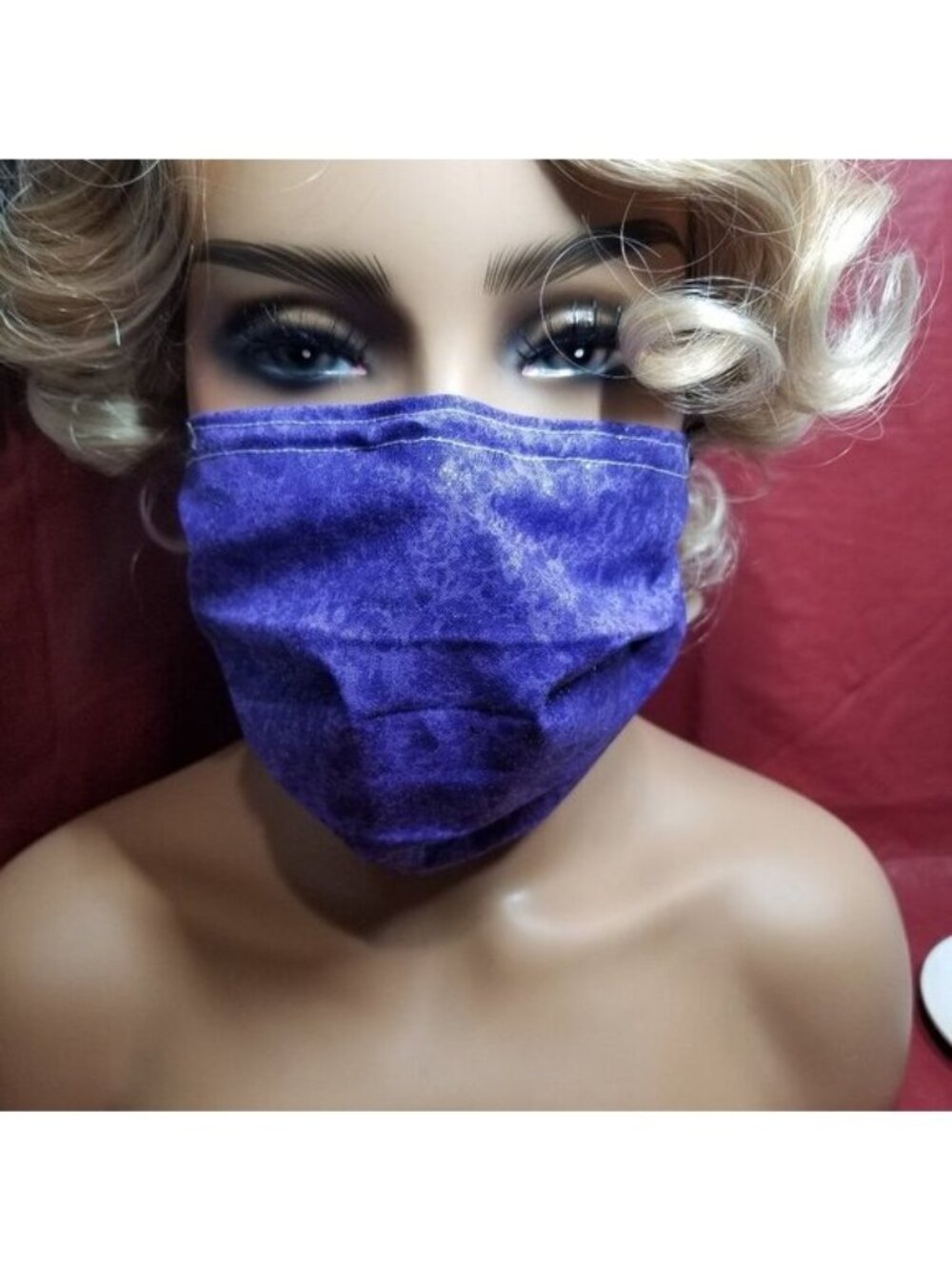 Adult Face Masks - Purple Sparkle - Filter Pocket - Roomy - Breathable